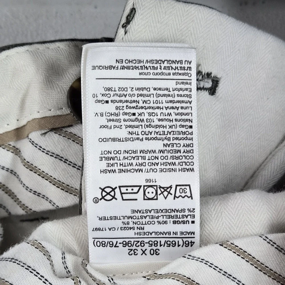 Banana Republic Men Pants 30X32 Green Chino Aiden Slim 27